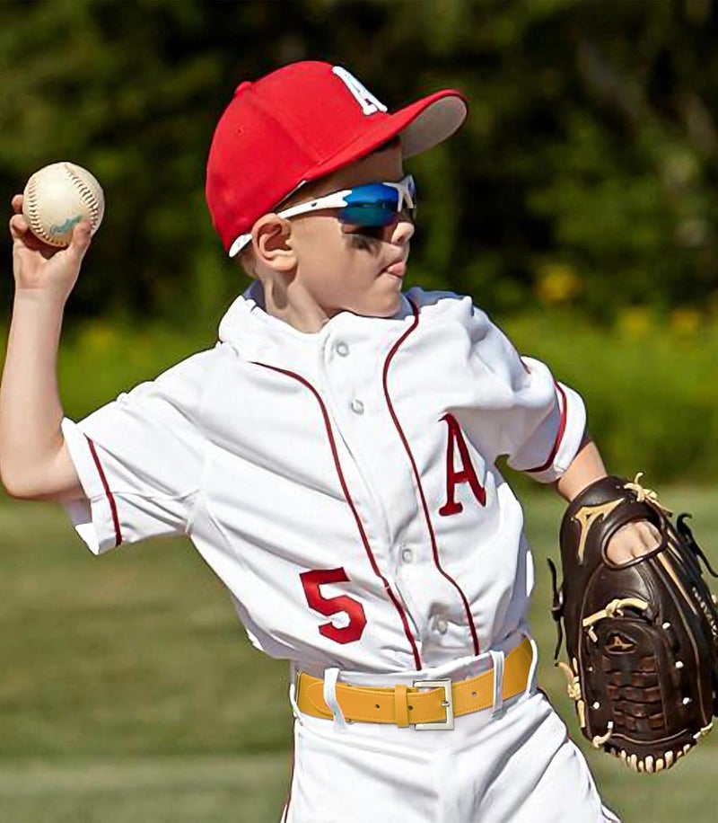 Kajeer Kid Belts for Boy Baseball Belt Softball Adjustable Fastpitch Belt Elastic Metal Buckle Youth Belt for Boys Girls - Image 4